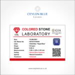 Ceylon Blue Sapphire - Royal Blue 0.60ct Octagon Shape - CB 0001 - Image 2