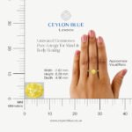 Natural Yellow Sapphire Gemstone Unheated Ceylon Oval Shape 2.15ct - CB 0285 - Image 4