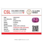 Pink Sapphire Purplish Pink Cushion Shape 2.33ct CB 0236 - Image 2