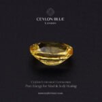 Natural Unheated Yellow Sapphire – 1.50ct Oval Cut Loose Gemstone (CB 0332) - Image 3